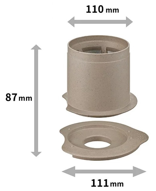 Пуровер Hario 01 Cafeor Dripper Metal Mesh BATON ECO