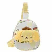 Детская сумка TD-34 Kuromi с аниме через плечо на одно отделение с ремешком Yellow ZXC