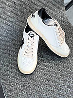 Крутые женские повседневные кроссовки кеды тренд весна лето 23,5 см модные черные вставки