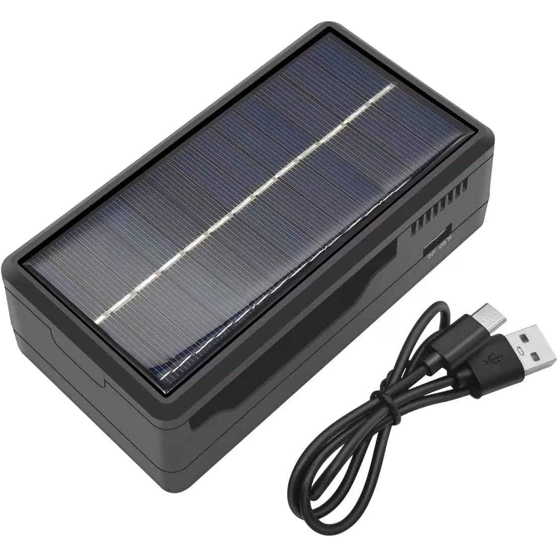 Багатофункціональний зарядний пристрій MS-TYN82 |USB/Solar| Чорний 44775