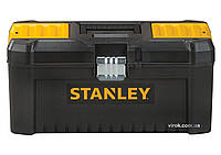 Ящик для інструментів STANLEY : 16", пластиковий, комірки в кришці, металева защіпка, 406x205x195 мм Chinazes