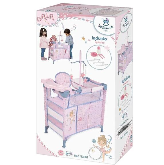 Игровой центр манеж розовый для множества сюжетно-ролевых игр для кукол высотой до 60 см со стульчиком JYF - фото 2 - id-p2198624697