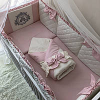 Комплект постільної білизни Baby Comfort Royal Baby рожевий 8 елементів sm