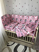 Комплект постільної білизни Baby Comfort Крихітка Єдинороги на рожевому sm