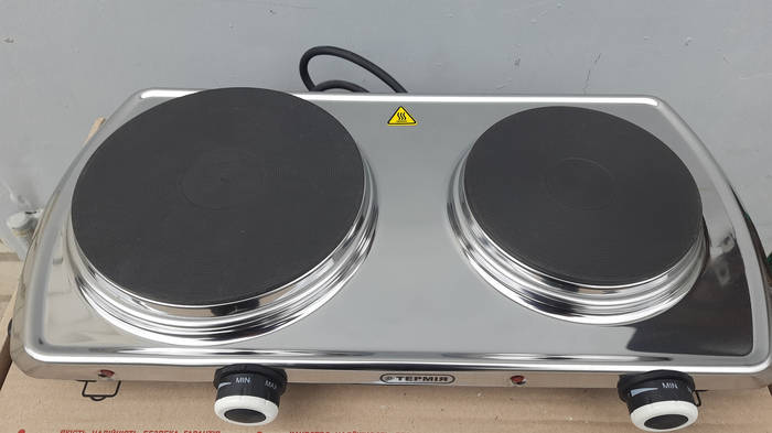 Двухконфорочная электроплита 2 блина нерж Термія ЕПЧ 2-2/220 2 блина ...