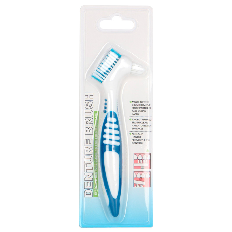 Щетка для чистки зубных протезов 29587 Blue ZXC - фото 4 - id-p2198646572