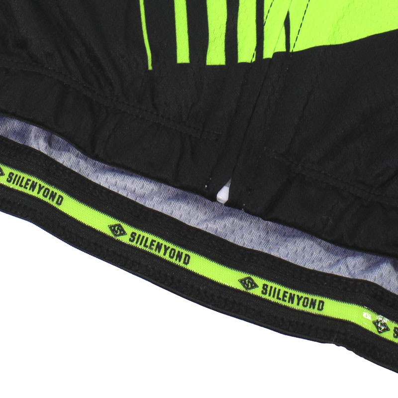 Вело костюм для мужчин Siilenyond XM-DT-050 короткий рукав шорты Green XS ZXC - фото 3 - id-p2198646579