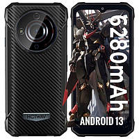 Смартфон Hotwav T7 4/128Gb Black Android 13 6280mAh водонепроницаемый защищенный телефон + стекло