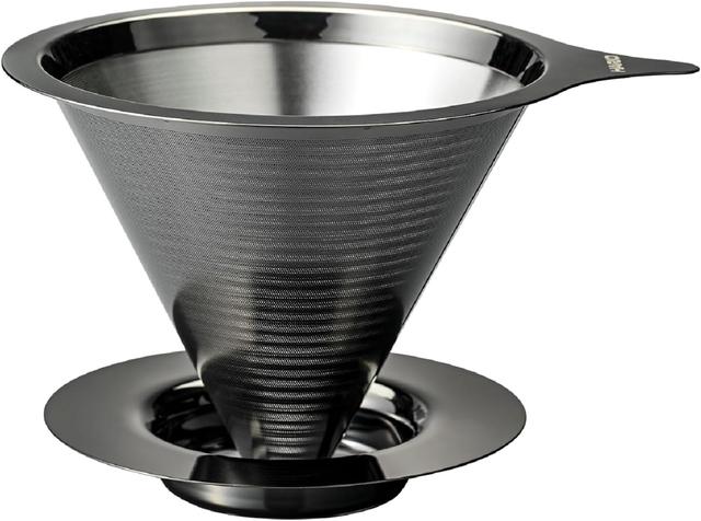  Пуровер Hario Double Mesh V60 02 (Метал) Воронка Кафеор DMD-02-HSV