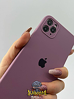 Чехол с квадратными бортами на Айфон 11 Про Макс Фиолетовый , для iPhone 11 Pro Max Blackcurrant kaboom