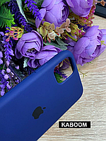 Чехол с открытым низом на Айфон 11 Про Макс Синий | iPhone 11 Pro Max SoftCase Navy Blue kaboom