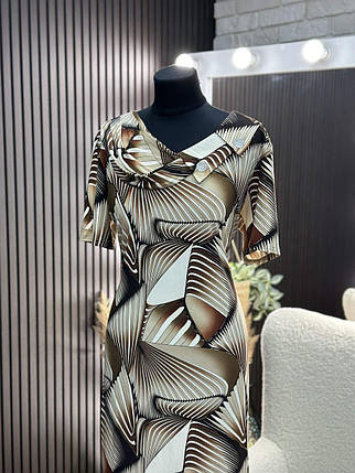 Стильна жіноча сукня, тканина "Трикотаж Масло" розмір 56, фото 1