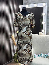 Стильна жіноча сукня, тканина "Трикотаж Масло" розмір 56, фото 4