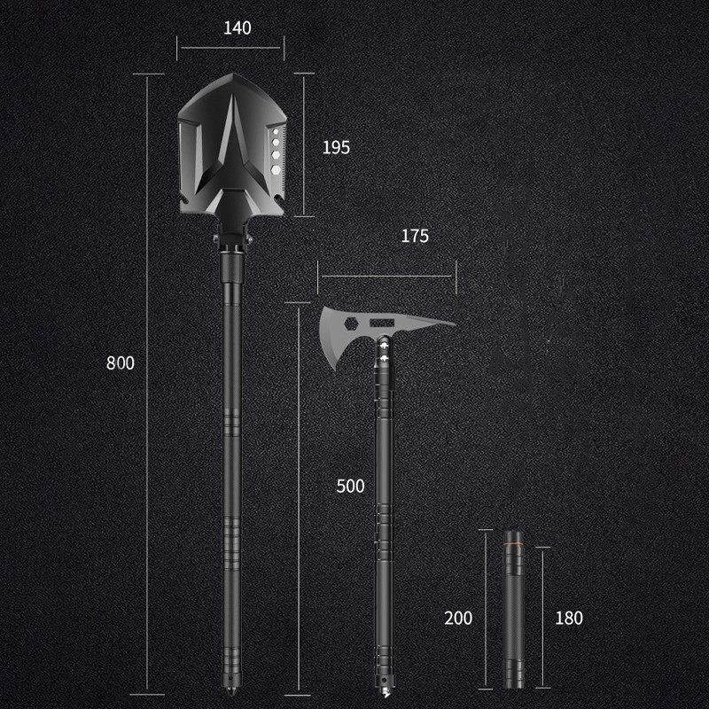 Многофункциональный набор лопата, топор, ложка, вилка, нож YUANTOOSE TL1-F4 ZXC - фото 9 - id-p2198655316