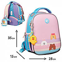 Рюкзак каркасний ортопедичний (S, 35х28х15см) YES H-100 Line Friends 559549