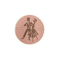 Жетон-наклейка 25мм Zelart Танцы 25-0052 цвет бронзовый un