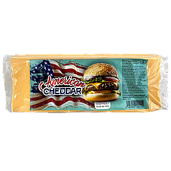 Сир тостовий чеддер Амерікан American cheddar 1033g 8шт/ящ (Код: 00-00016300)