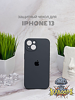 Чехол с закрытой камерой и низом на Айфон 13 Серый / для iPhone 13 Dark Grey kaboom