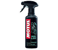 Средство для мытья и полировки мотоцикла 400мл (E1 Wash Wax) MOTUL (#102996)