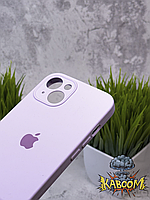 Чехол с закрытой камерой и низом на Айфон 14 Сиреневый / для iPhone 14 Lilac Purple kaboom