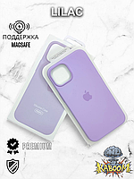 Оригинальный чехол с МагСейф на Айфон 14 Сиреневый / Original iPhone 14 Lilac kaboom