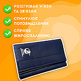Утягуючий пояс для схуднення з ефектом сауни, Пояс для корекції фігури Неопреновий SUNEX Синій (52), фото 2