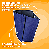 Утягуючий пояс для схуднення з ефектом сауни, Пояс для корекції фігури Неопреновий SUNEX Синій (52), фото 3