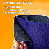 Утягуючий пояс для схуднення з ефектом сауни, Пояс для корекції фігури Неопреновий SUNEX Синій (52), фото 8