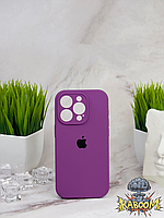 Чехол с закрытой камерой и низом на Айфон 14 Про Фиолетовый / для iPhone 14 Pro Purple kaboom