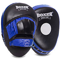 Лапа Изогнутая для бокса и единоборств BOXER 2012-01 цвет черный-синий un