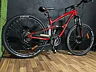 Гірський двопідвісний велосипед Crosser Warrior 26" рама 15" перемикачі shimano дискові механічні гальма, фото 2