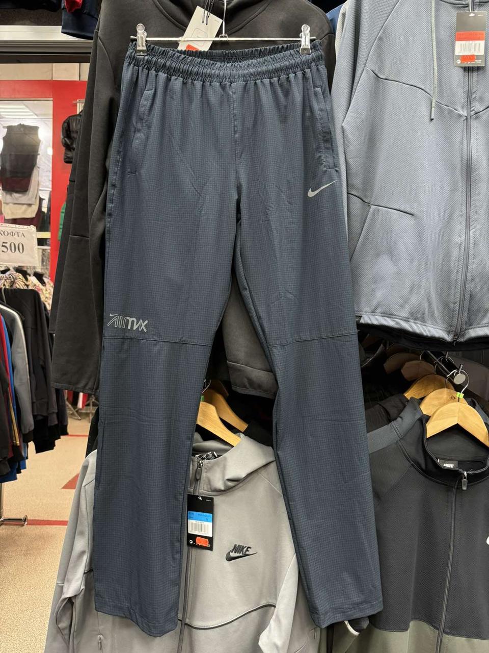 Чоловічі літні спортивні штани (штани) Nike, штани Найк літо сині. Чоловічий одяг