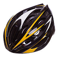 Велошлем шоссейный Zelart AY-21 цвет черный-желтый un