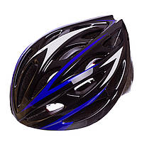 Велошлем шоссейный Zelart AY-21 цвет черный-синий un