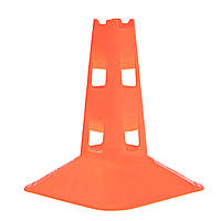 Фішка спортивна для тренувань з отворами для штанги Zelart C-7158 колір оранжевий