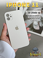 Чехол с квадратными бортами на Айфон 11 Белый , для iPhone 11 Antique White kaboom