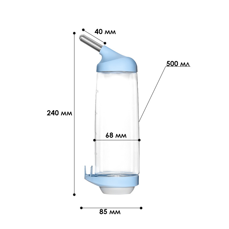 Поилка для домашних грызунов Taotaopets 128802 500 мл Blue ZXC - фото 6 - id-p2198665053