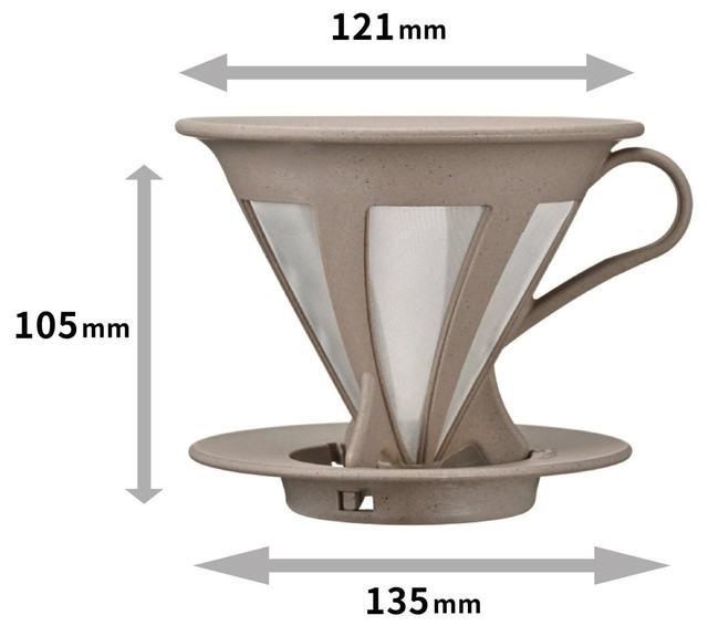 Пуровер кафеор Hario V60 02 из нержавеющей стали и полипропилена