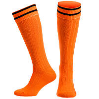 Гетры футбольные Zelart CO-5607 цвет оранжевый-черный un