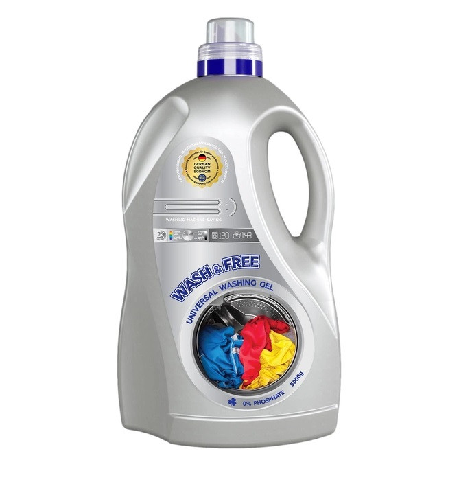 Порошок пральний-гель 5л "Wash&Free"