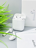 Bluetooth Навушники AirPods 2 Premium iOS 17, Аірподс 2 для iPhone Android TWS + Чохол у Подарунок