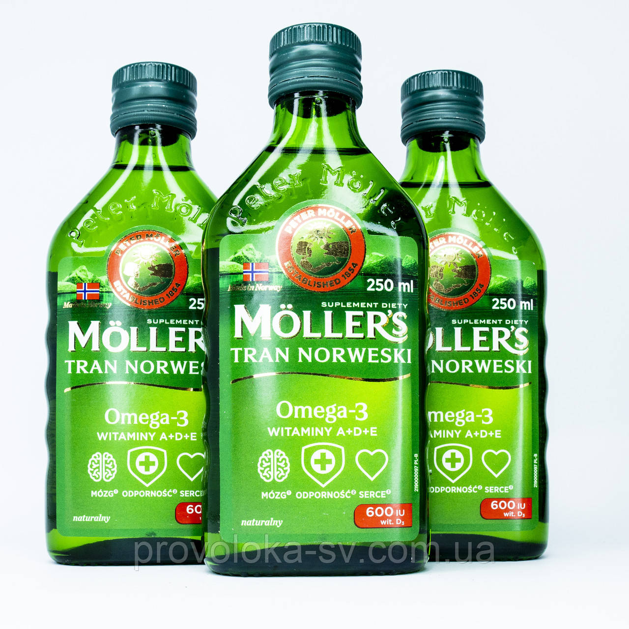 Рыбий жир Mollers Tran Оmega 3 250мл натуральный вкус Моллерс Тран ...