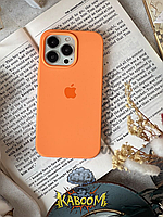 Чехол с закрытым низом на Айфон 15 Про Макс Оранжевый / для iPhone 15 Pro Max Kumquat kaboom