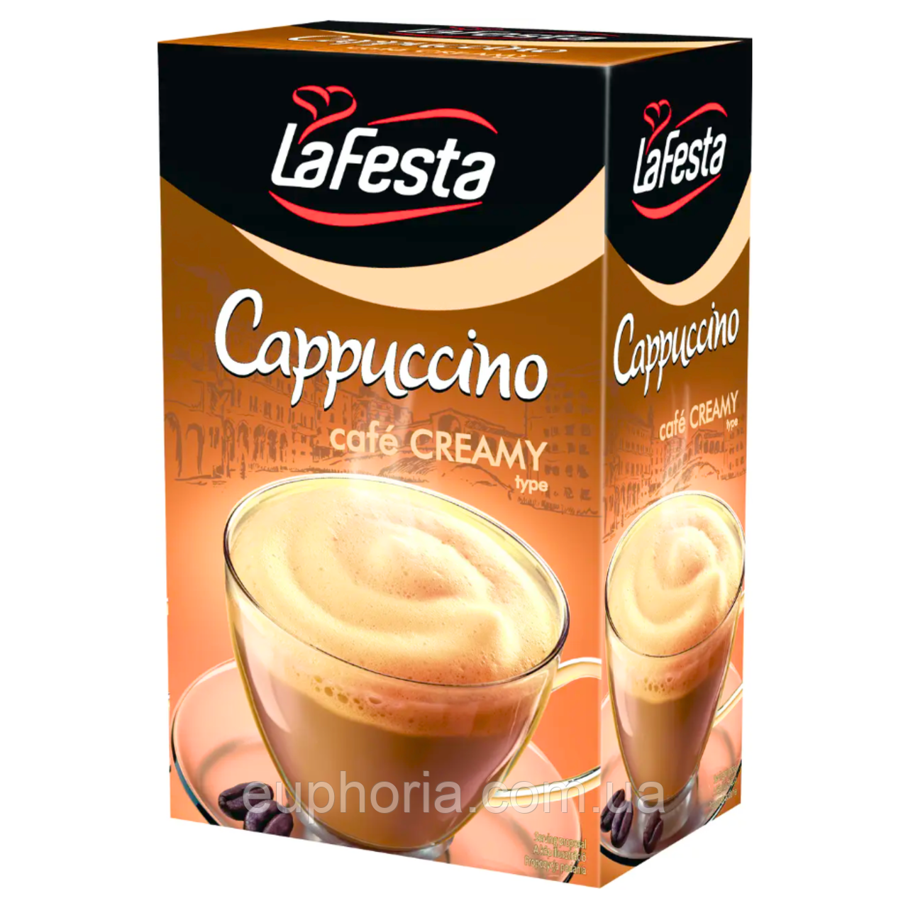 Капучіно La Festa Creamy 10 x 12,5 г зі смаком вершків