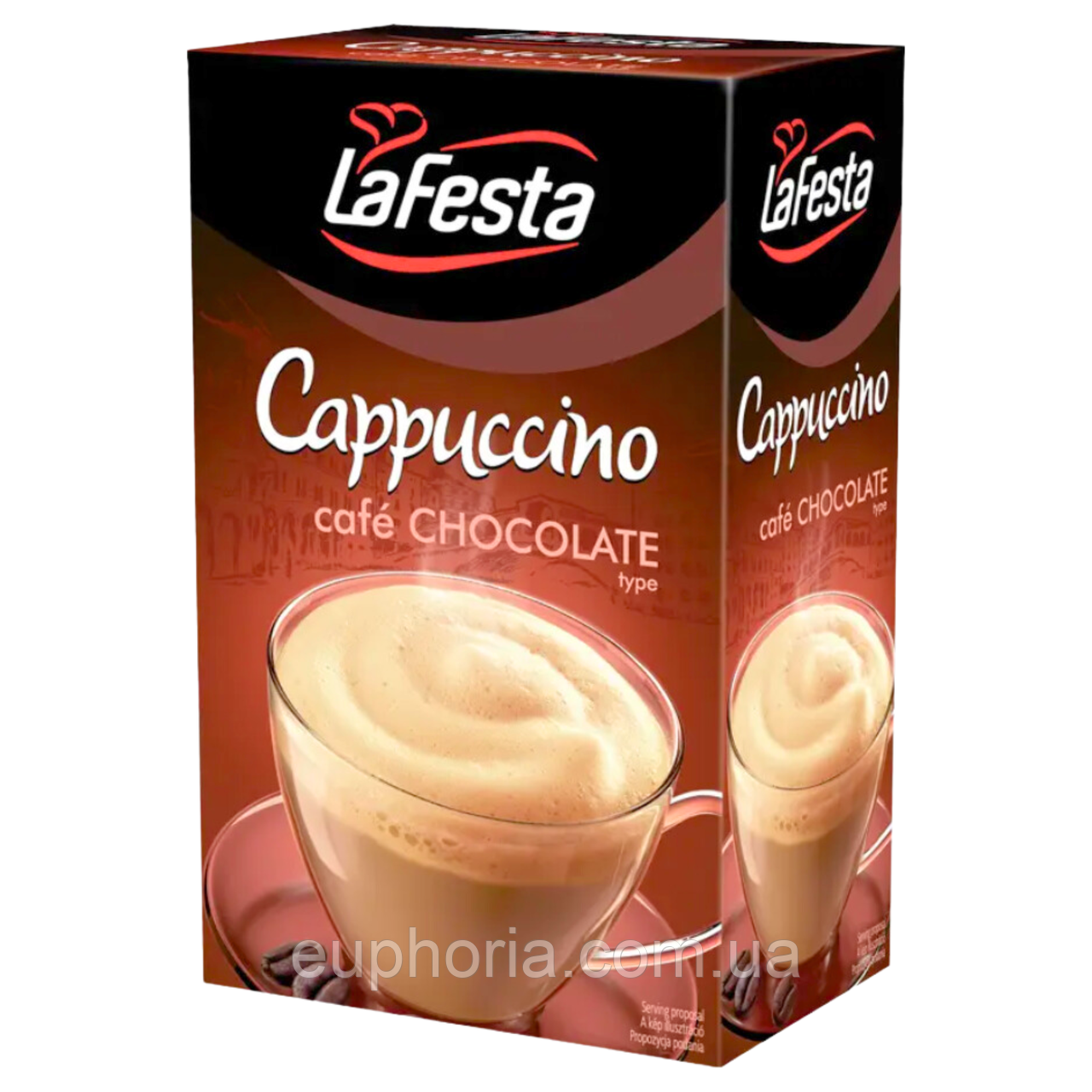 Капучіно La Festa Chocolate 10 x 12,5 г зі смаком шоколаду