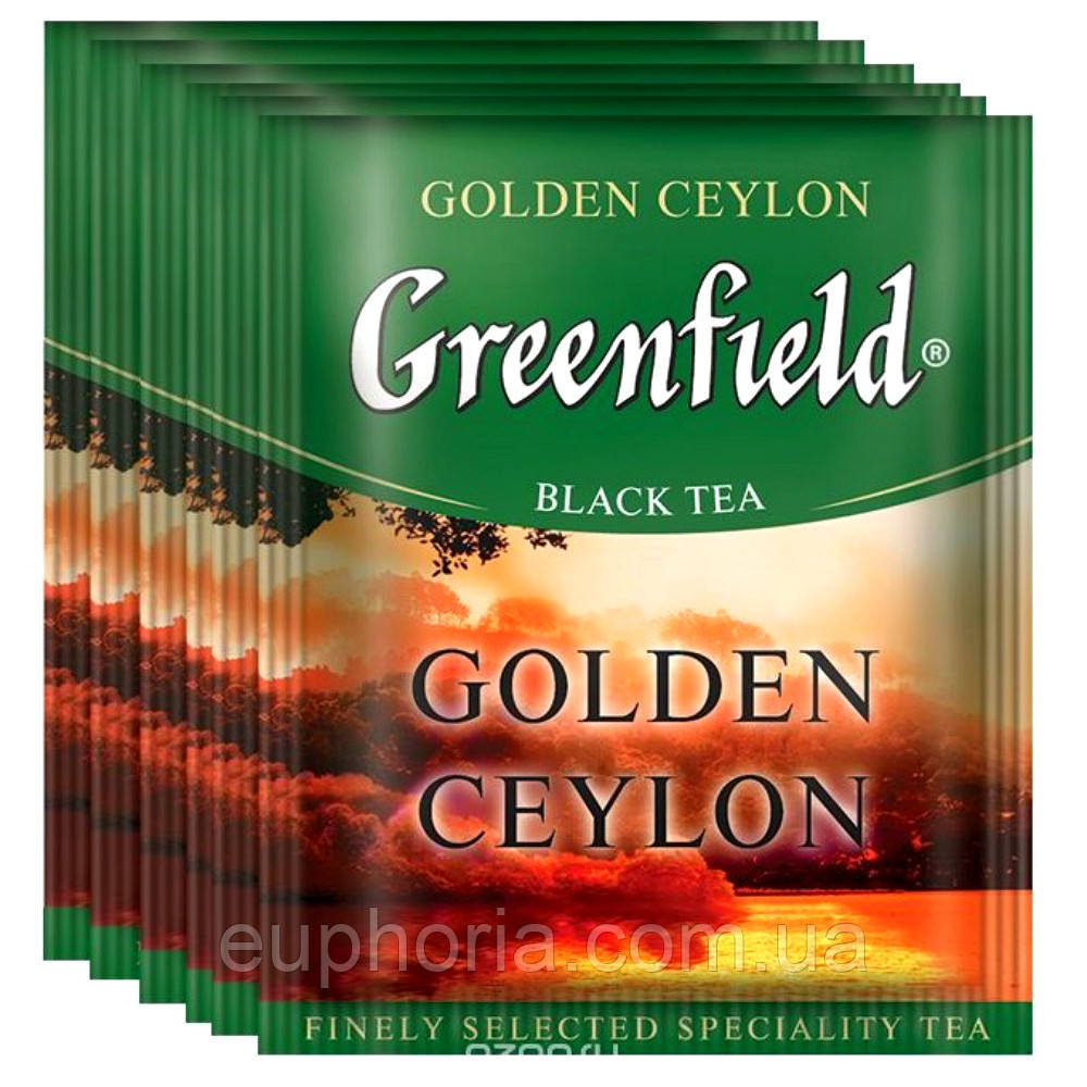 Чай пакетований GREENFIELD Golden Ceylon 100 х 2 г чорний