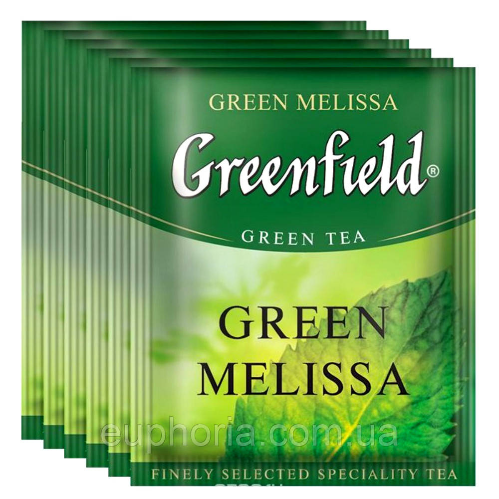 Чай пакетований GREENFIELD Green Melissa 100 x 2 г меліса