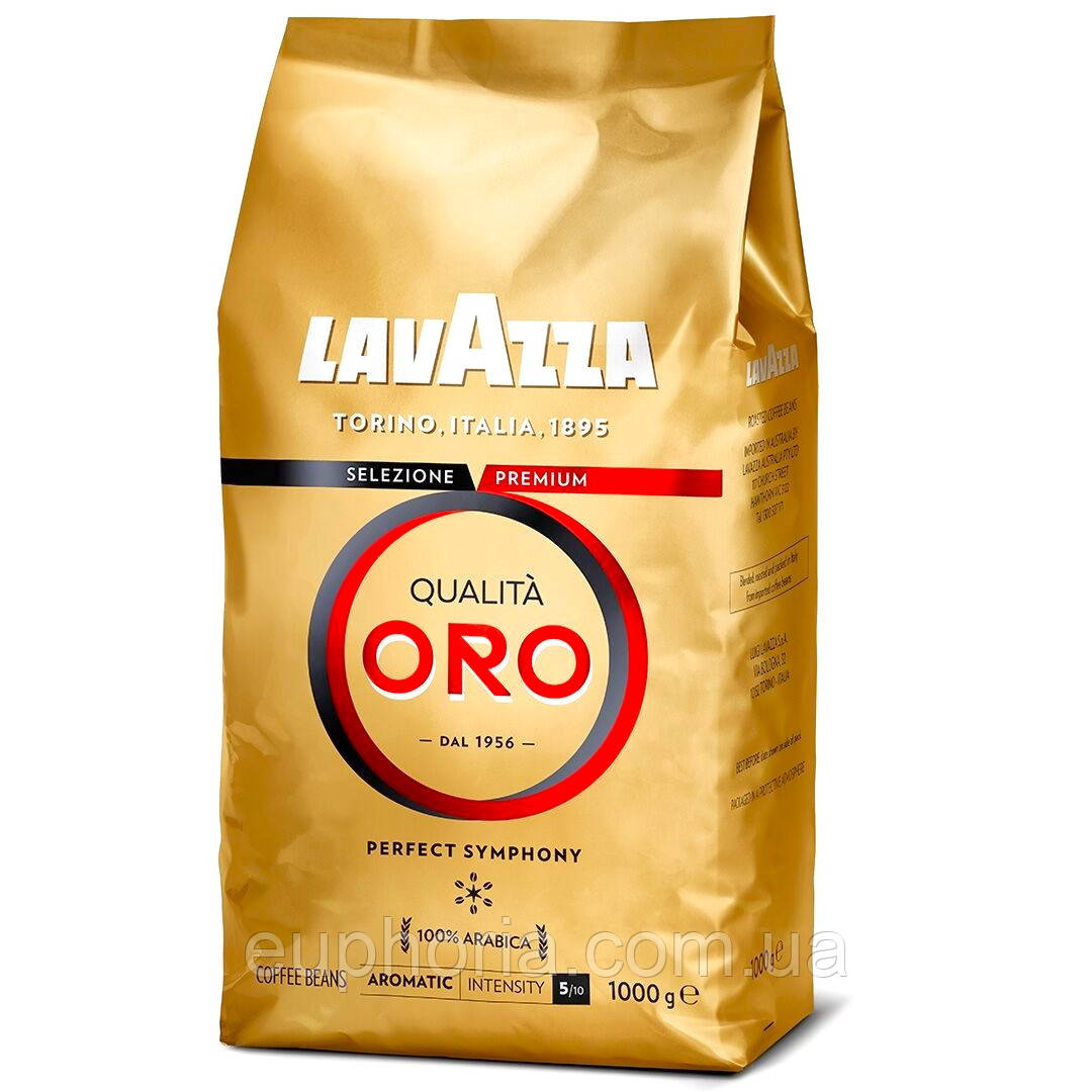 Кава в зернах Lavazza Qualita Oro 1 кг 100% Арабіка (Польща)