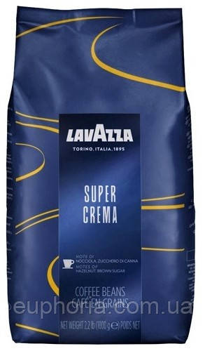 Кава в зернах LAVAZZA Super Crema 1 кг