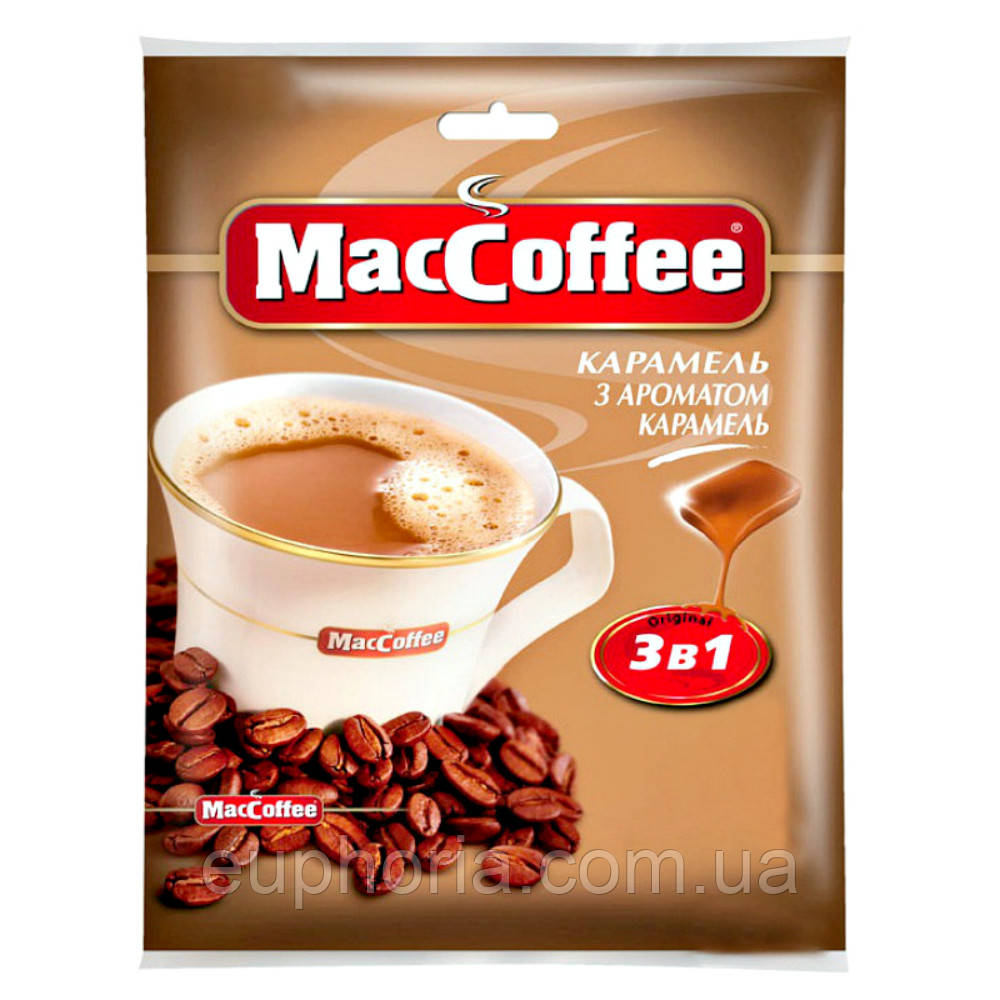 Кавовий напій MACCOFFEE 3в1 Карамель 20 х 18 м